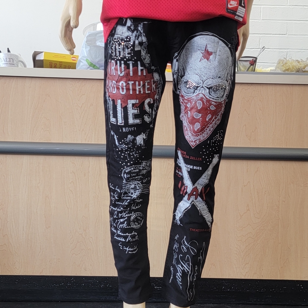Young Republic Embellished Skull Design Jeans
